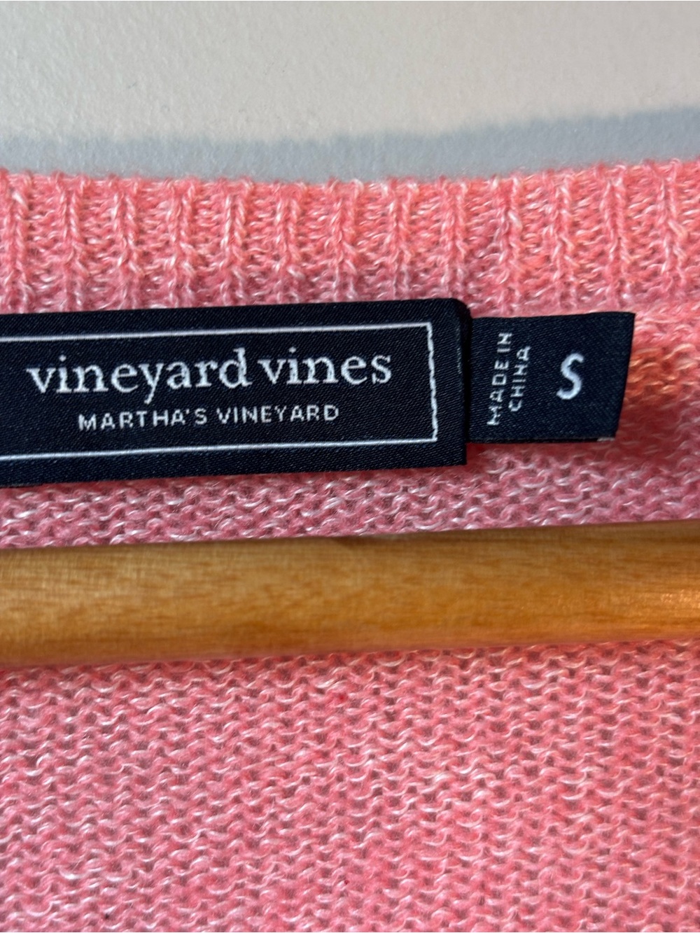 Vineyard Vines Cayman Striped Cashmere Linen Blend Preppy Sweater Small Pink - Picture 3 of 7